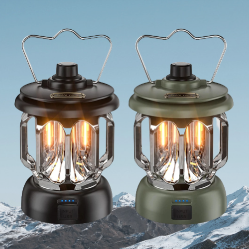 Retro Power Bank Camping LED Lamp - Image 0