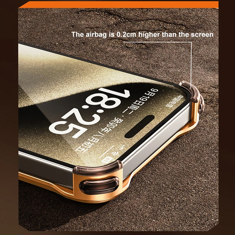 Frameless Metal Track Bumper iPhone Case - Image 3