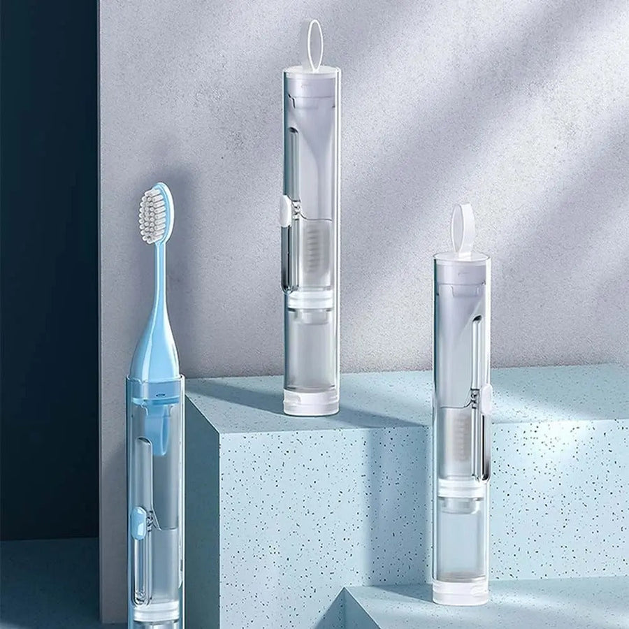 All-in-One Travel-Friendly Toothpaste Dispenser Toothbrush - Image 0