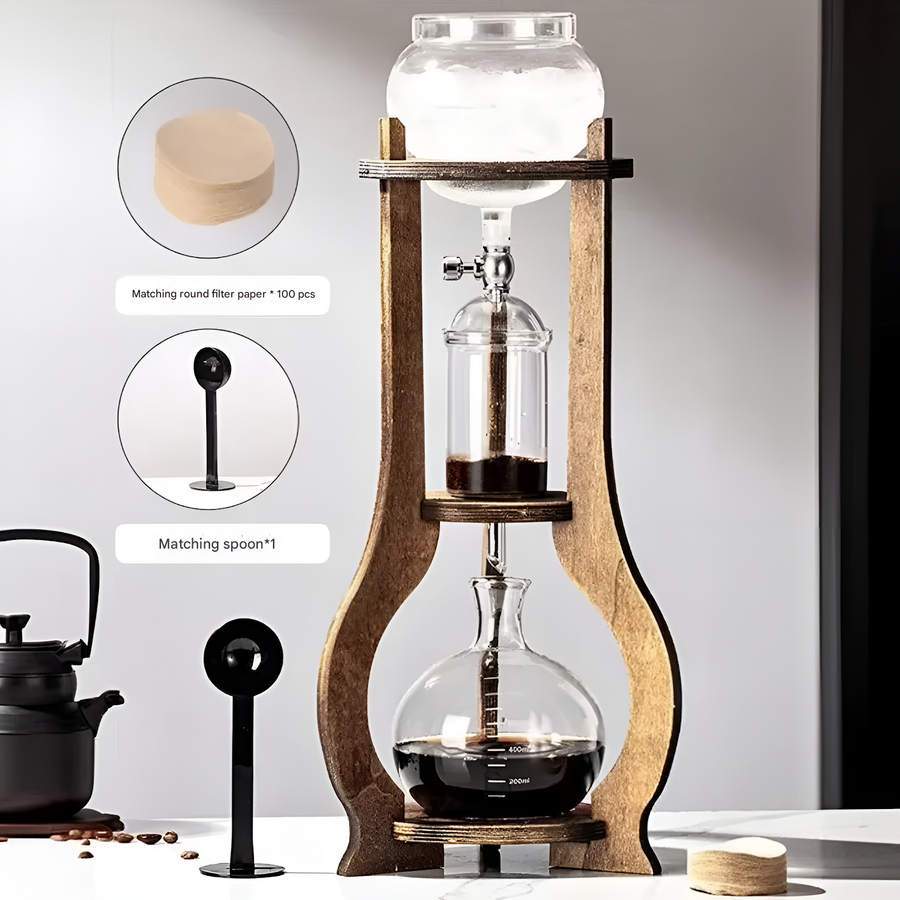Wooden Handcrafted Ice Drip European Coffee Maker - Image 7