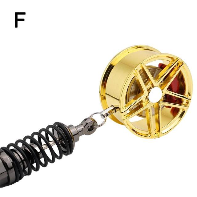 Wheel Rim Rearview Mirror Car Keychain Decor - Image 6