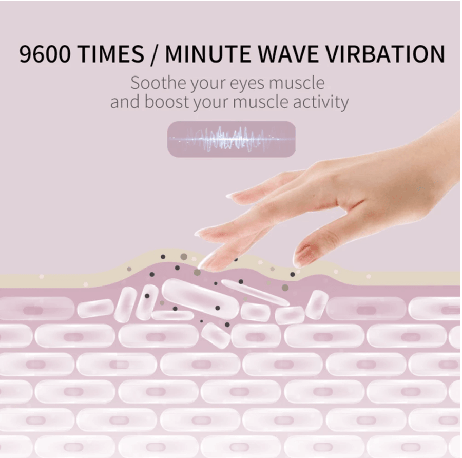 Smart Rechargeable Electric Hot Eye Massager for Eye Strain - Image 5