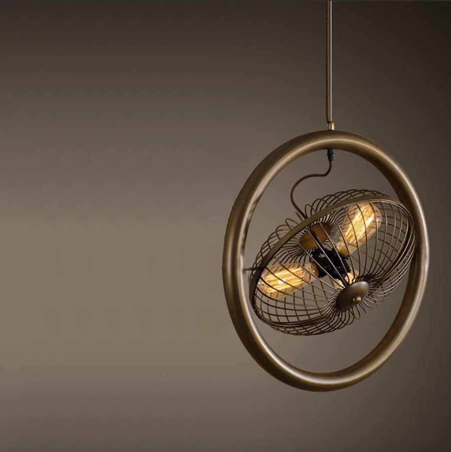 Vintage Iron Retro Fan Ceiling Droplight Chandelier Lamp - Image 14
