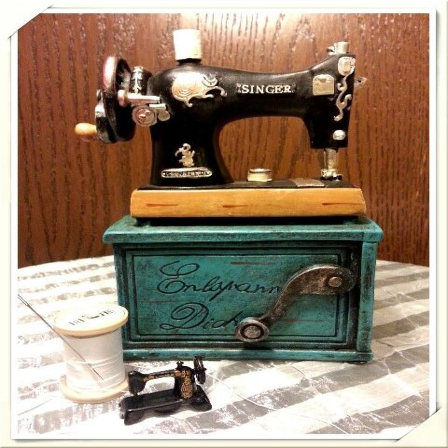 Vintage Sewing Machine Decoration - Image 1
