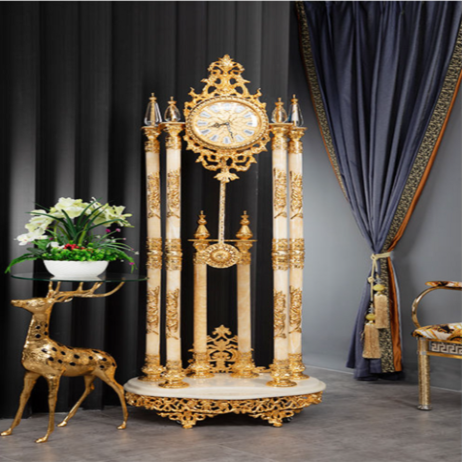 Golden Era Vintage Style Floor Clock - Image 1