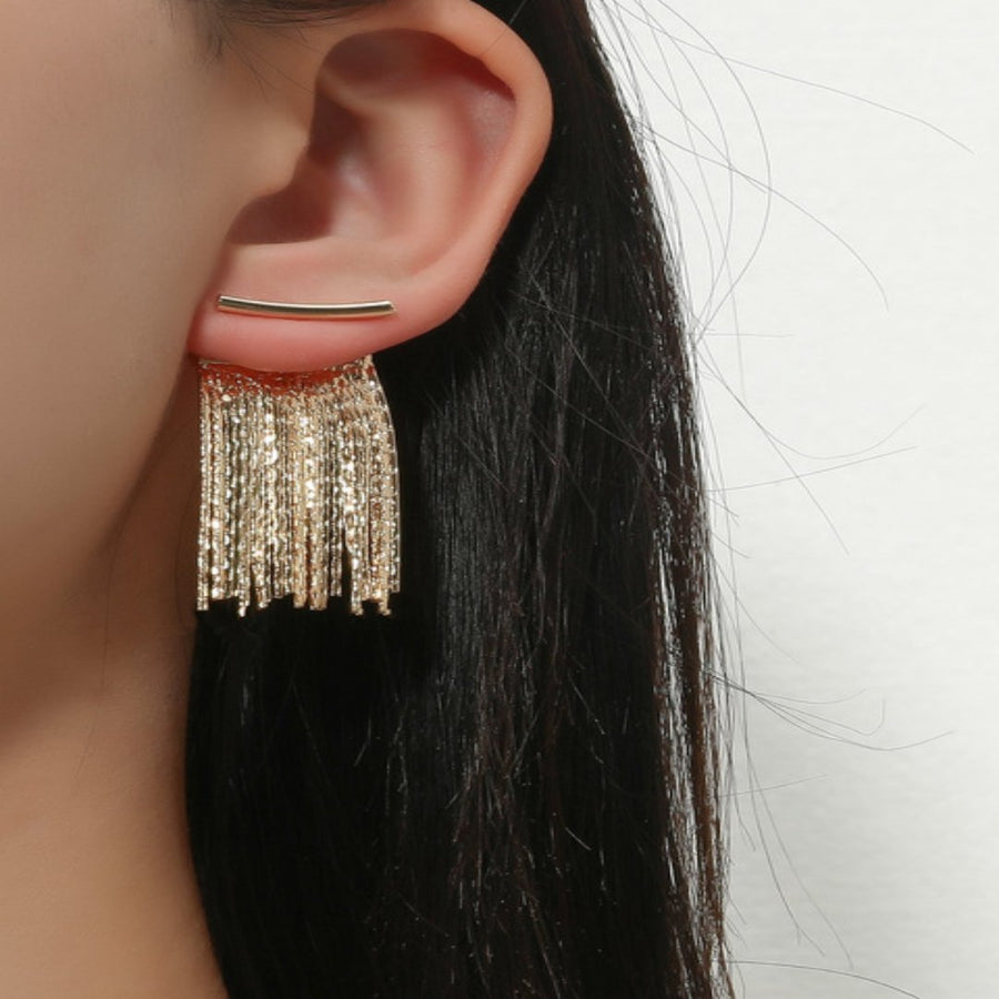 Golden Shining City Tassel Earring - Image 6