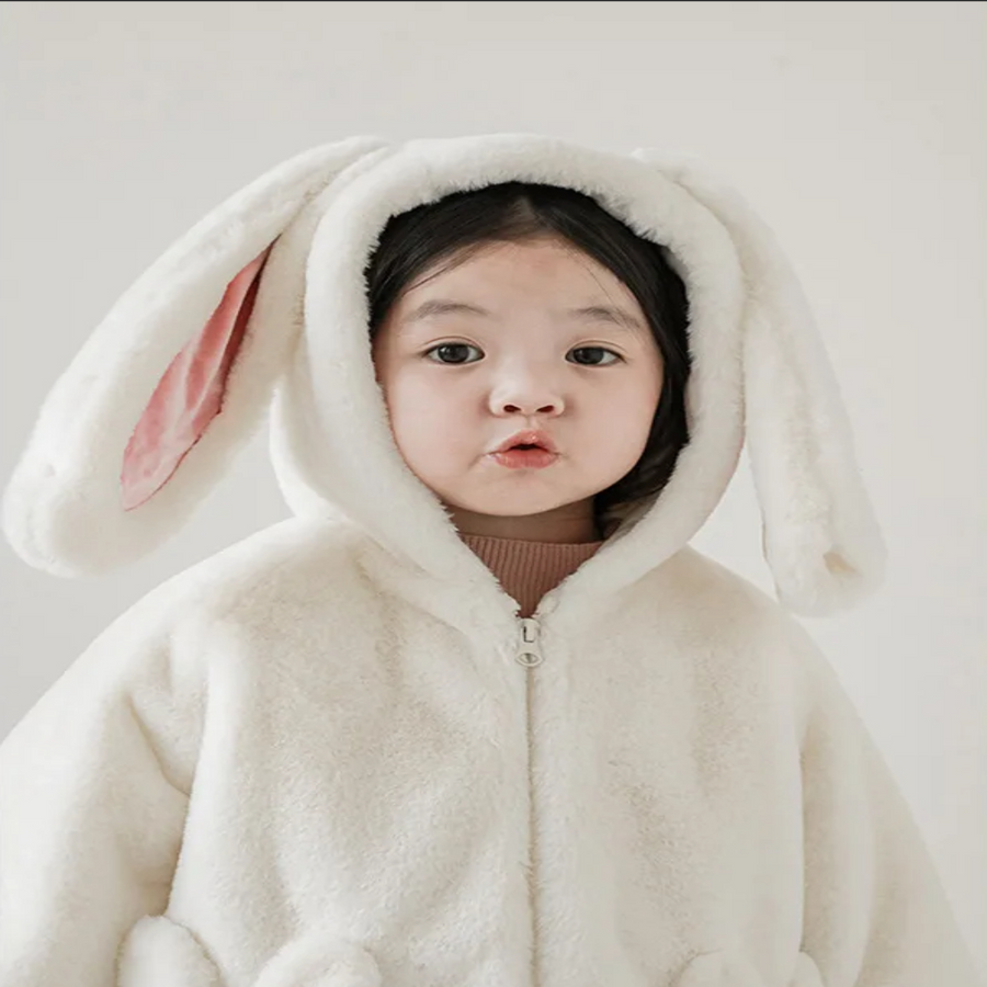Cozy Bunny Kids Plush Winter Hooded Jacket - Image 4
