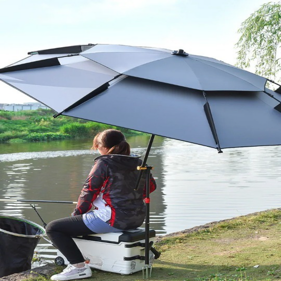 Outdoor Shade Double-Layer Fishing Umbrella - Image 3