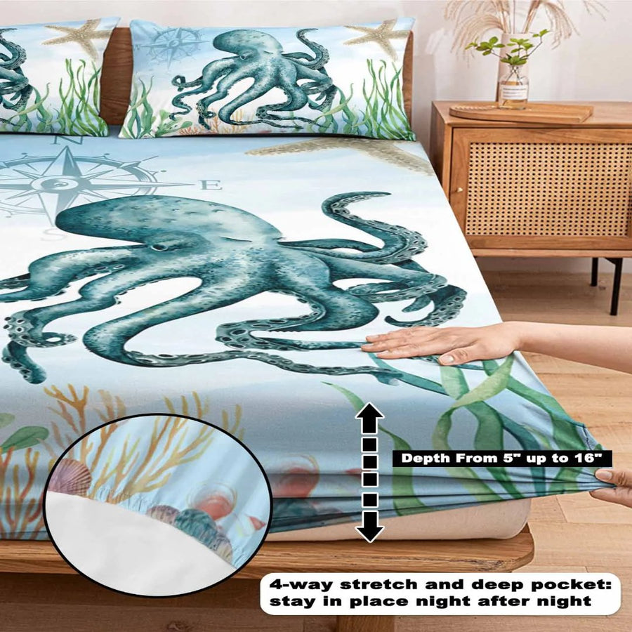 3pcs Octopus Eye Floral Comfortable Duvet Cover Bedding Set - Image 2