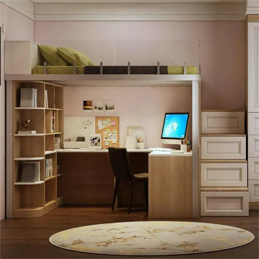 Modern Study Desk Space-Saving Bunk Bed - Image 1