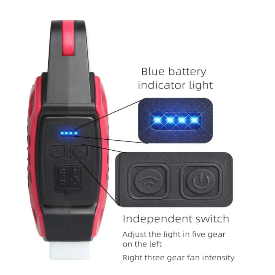 Multifunctional Adventure Cooling Fan Light - Image 7