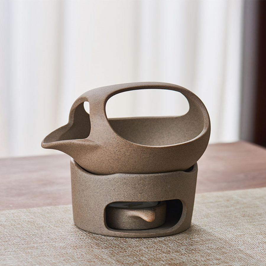 Japanese Style Simple Candle Tea Warmer Pot - Image 8