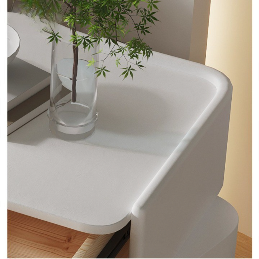 Rotatable Modern Wood Dreamy Night Bedside Table - Image 4