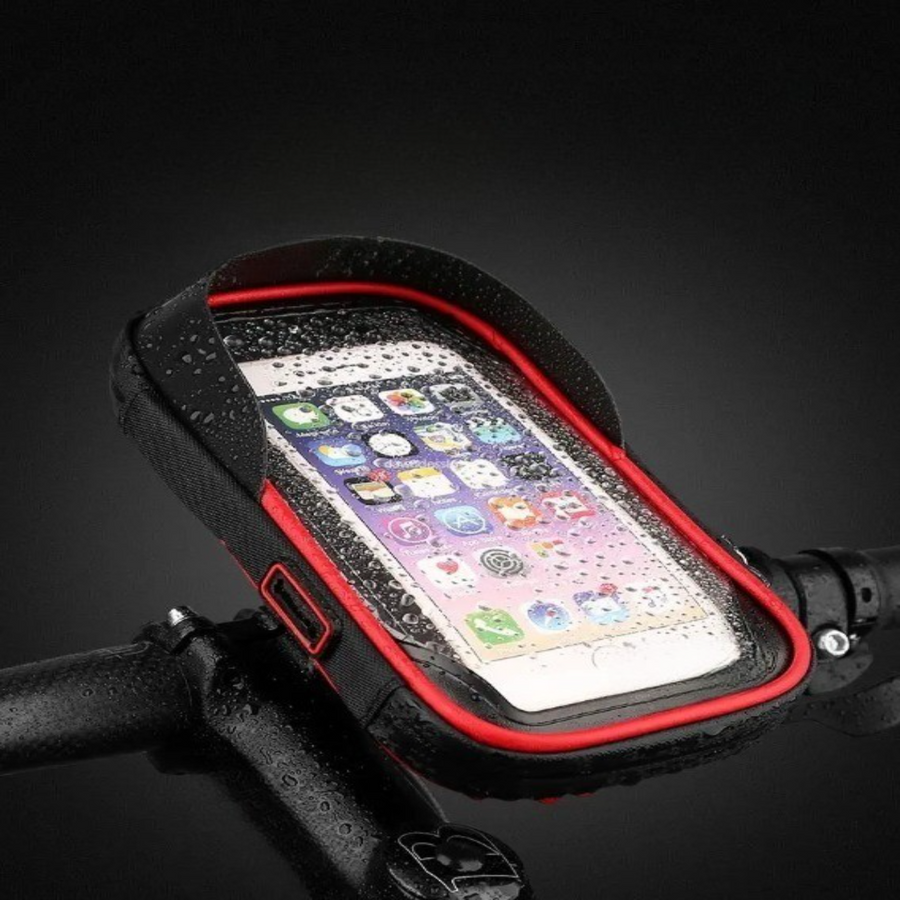 Motorcycle Handlebar Waterproof Universal Phone Holder - Image 1