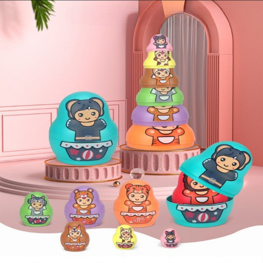 Educational Colorful Kids Matryoshka Dolls - Image 5