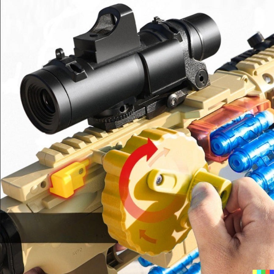 Action Assault Sniper Soft Bullet Toy Machine Gun - Image 8