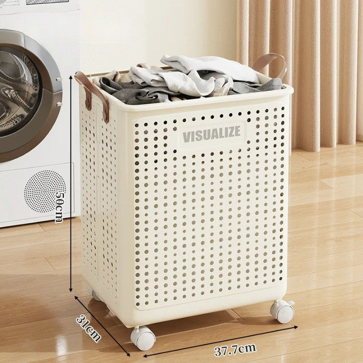 Easy Mobility Modern Space-Saving Laundry Organizer Basket - Image 6