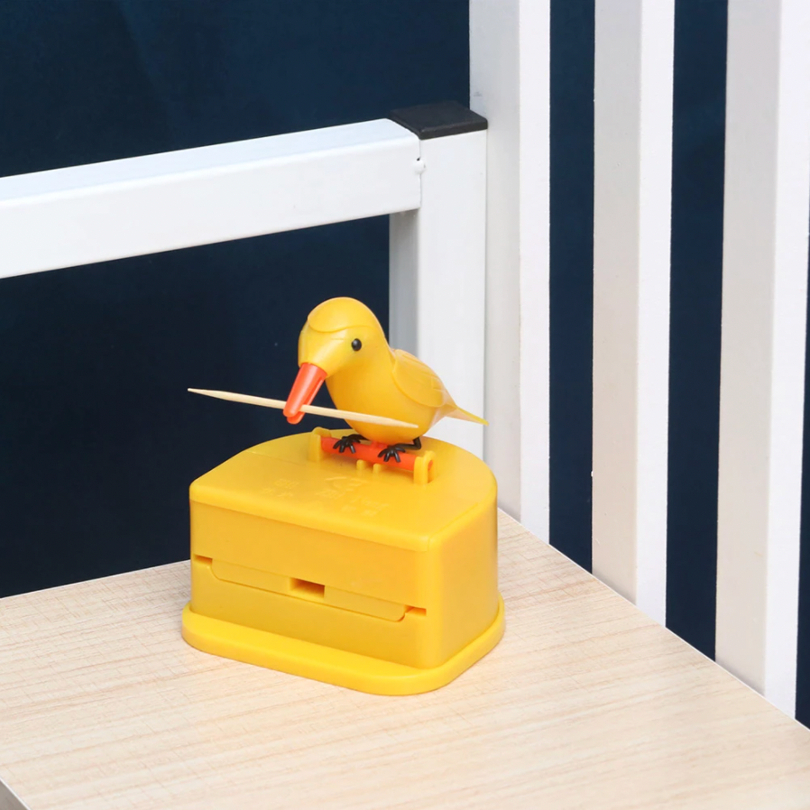 Small Bird Lovely Automatic Toothpick Holder - Image 3