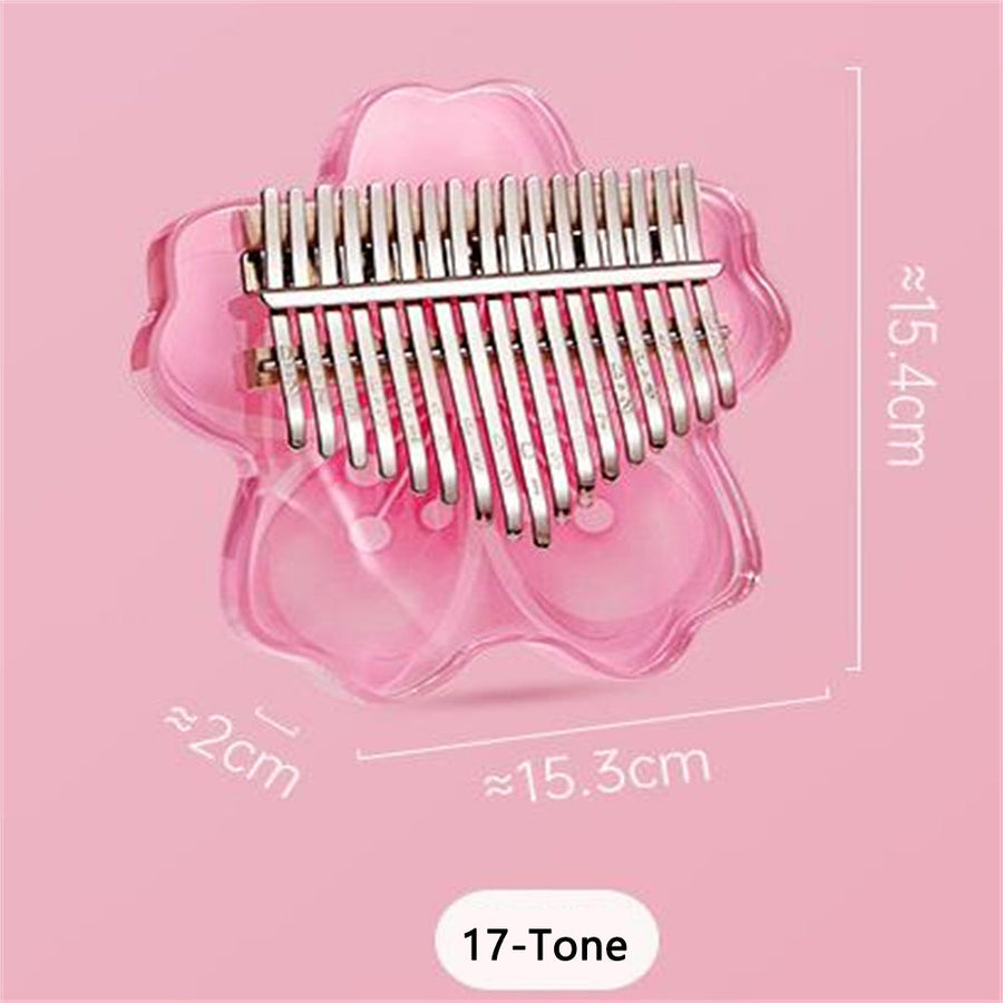Cherry Blossom Kalimba Acrylic Thumb Piano - Image 6