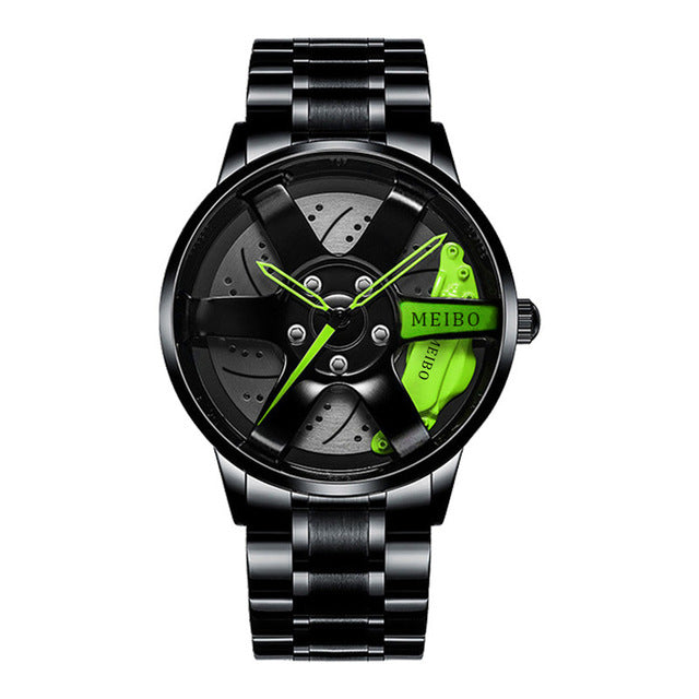 Waterproof Car Wheel Rim Wrist Men Watch - Image 8