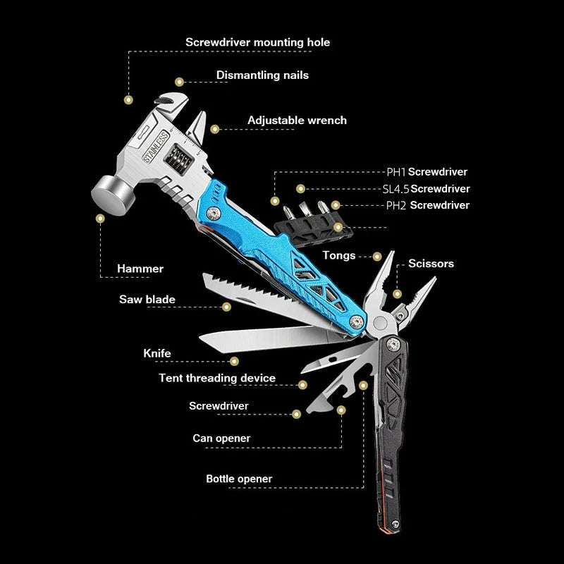 Foldable Screwdriver Survival Kit Tool - Image 2