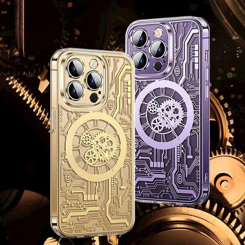 Futuristic Design Heavy-Duty Magsafe Clear iPhone Case - Image 0