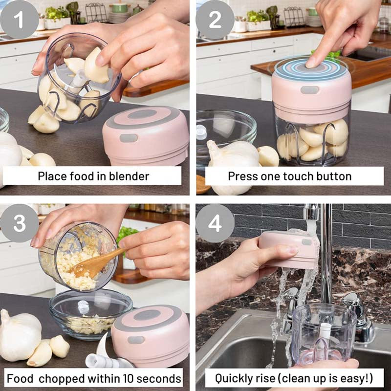 Mini Wireless Garlic Grinder Chopper - Image 4