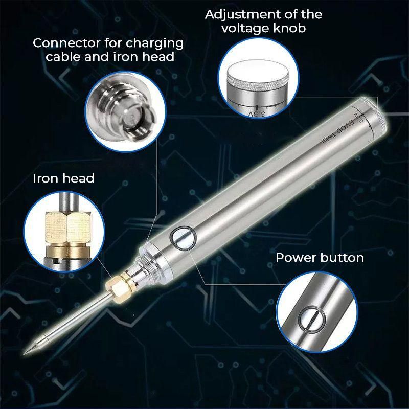 Cordless USB Precision Soldering Iron Tool - Image 2