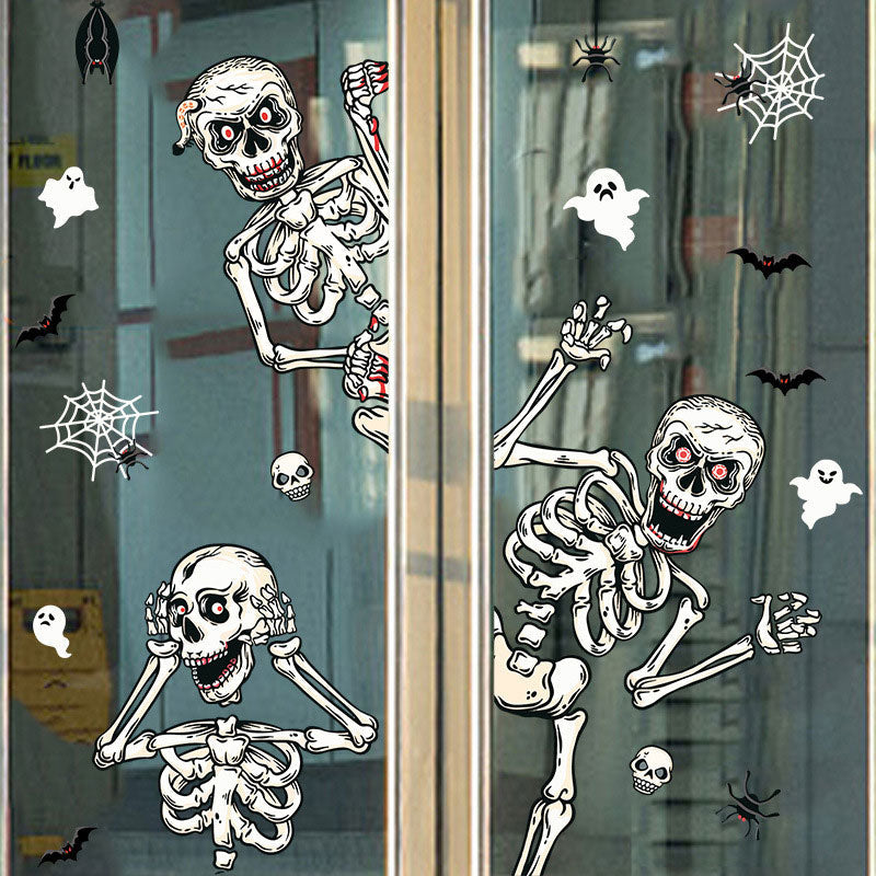 Bloody Handprint Stickers Halloween Decor - Image 3