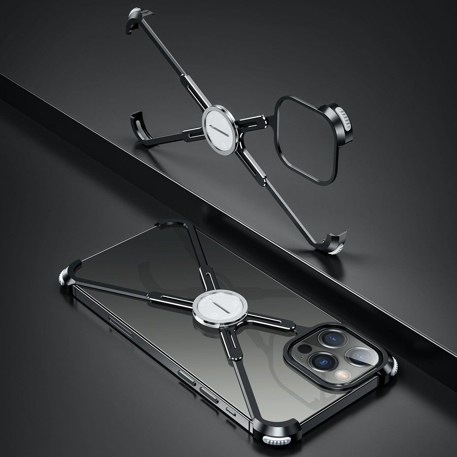 X Shaped Metal iPhone Back Cover Case - Image 8