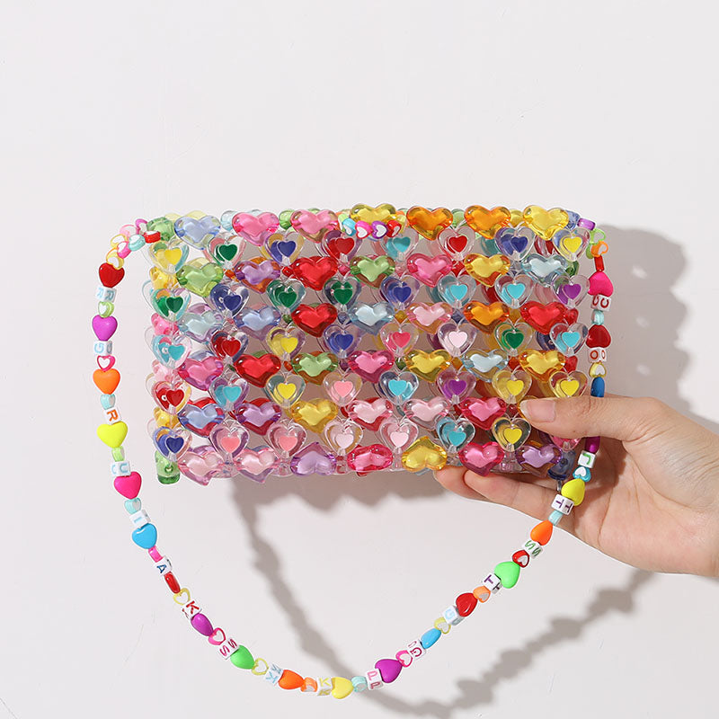 Love Beaded Hearts Colorful Mini Handbags - Image 11