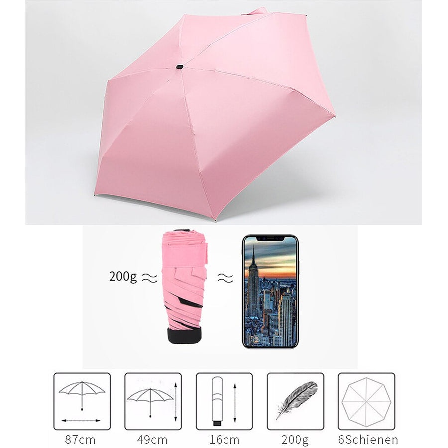 Folding Ultra Mini Pocket Umbrella - Image 2