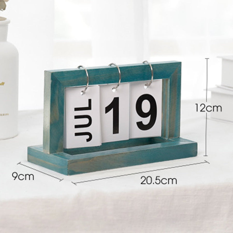 Wooden Flip Desktop Daily Calendar - Image 4