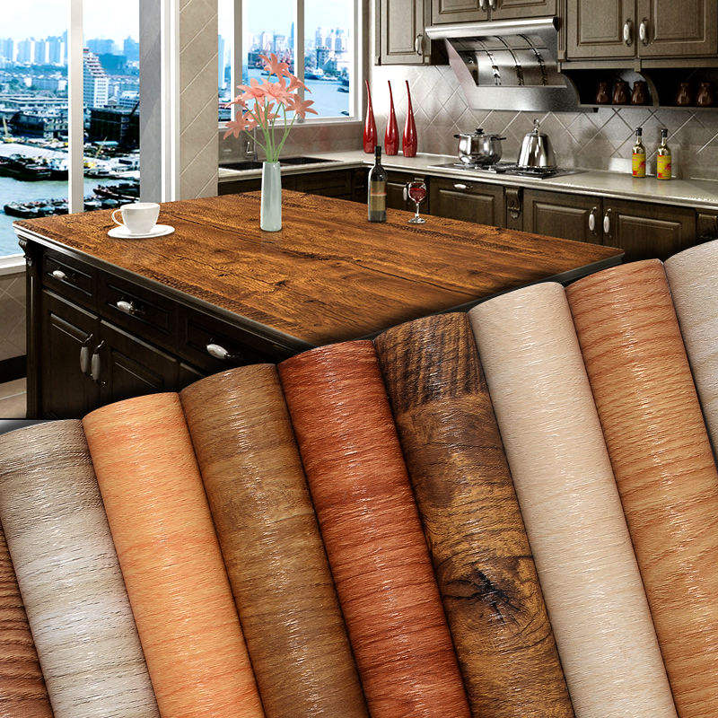 Self-Adhesive Wood Grain Wall Sticker - Image 1