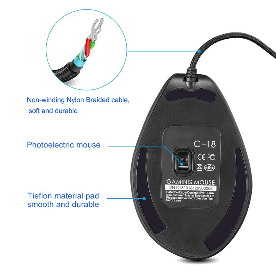 Programmable Ergonomic RGB Game Master Mouse - Image 5