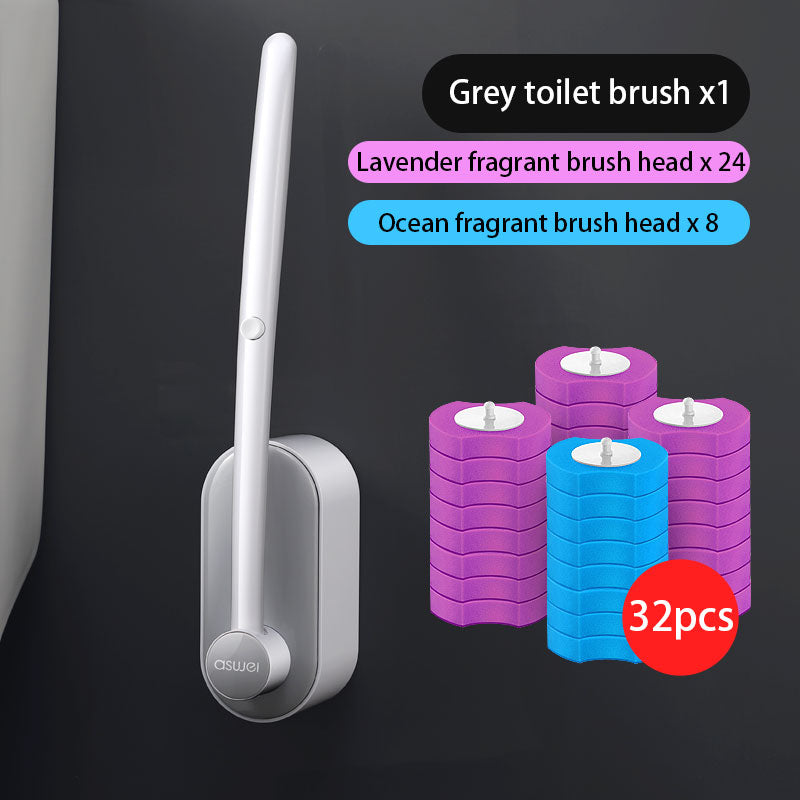 Long Handle Disposable Toilet Brush Set - Image 7