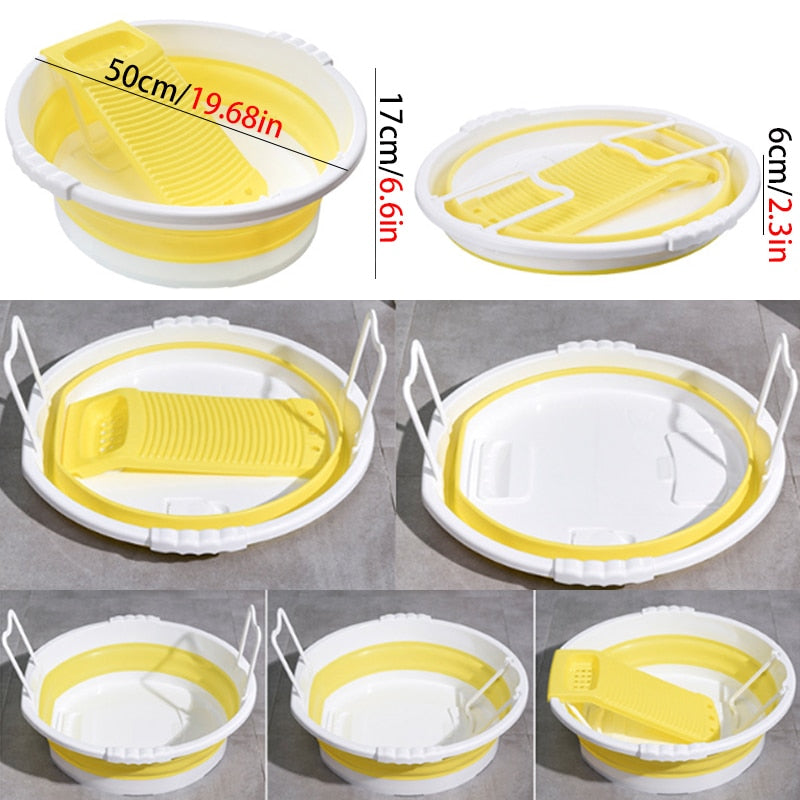 Foldable Household Laundry Mini Basin - Image 4