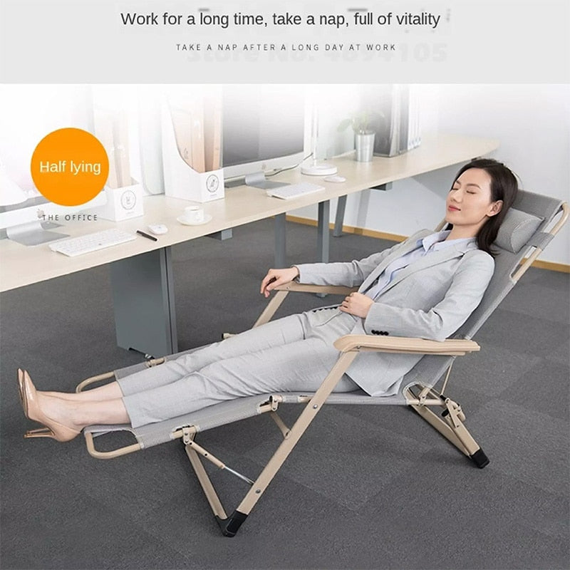 Foldable Metal Modern Camping Lounge Chair - Image 5