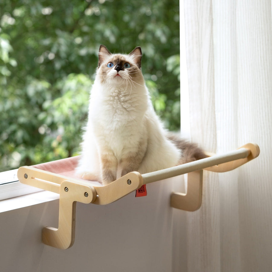 Wooden Window Cat Hanging Bed - Image 0