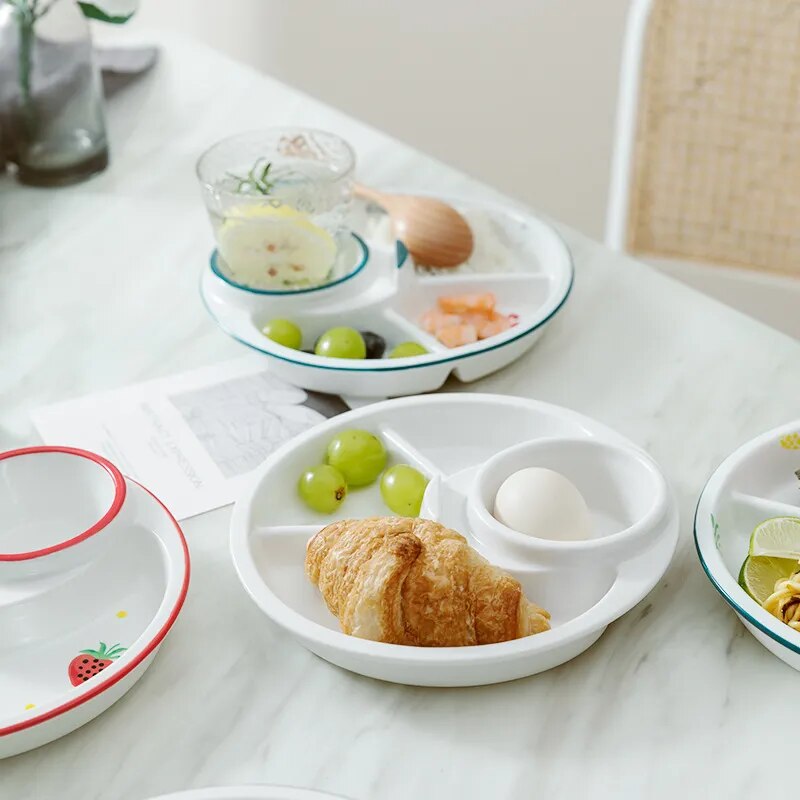 Breakfast Combo Nordic Ceramic Plate - Image 3