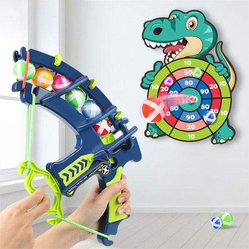 Dinosaur Sticky Ball Bow Dartboard Game - Image 0