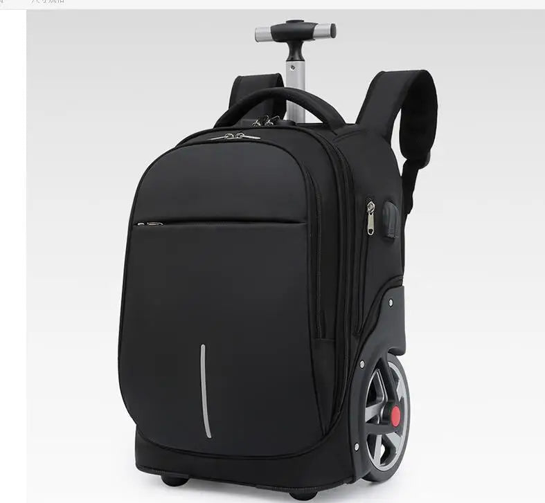 Wheeled Multi-Purpose Mobile Rolling Travel Backpack - Image 4