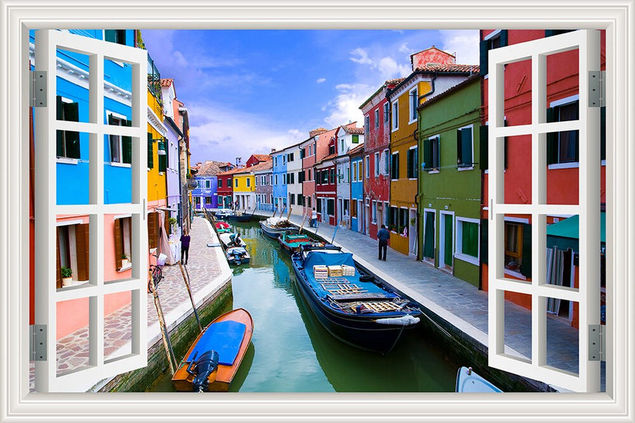 3D Street Scene Self-Adhesive European Wallpaper - Image 6