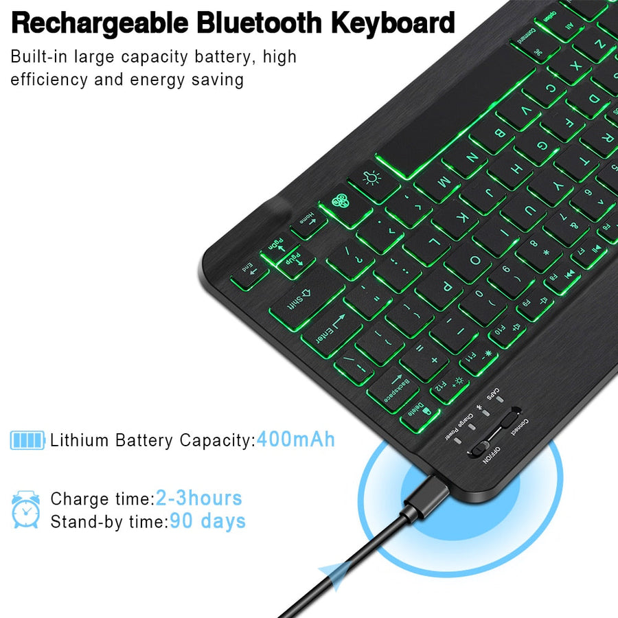Eclipse Portable Bluetooth Keyboard Mouse Set - Image 3