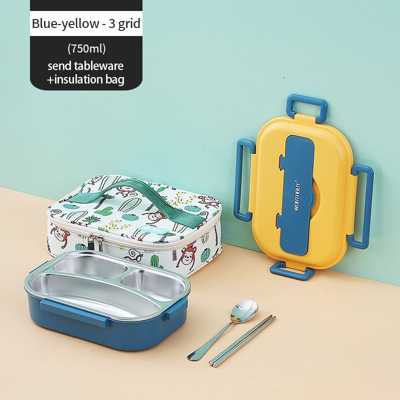 Stainless Steel Multi Compartment Kids Lunch Box - Image 16