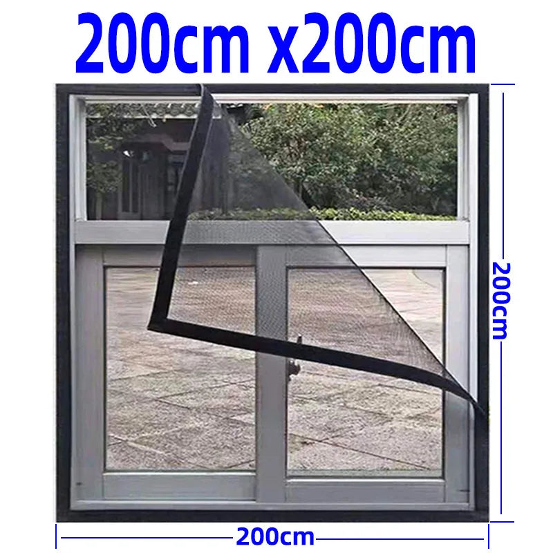 Adjustable Invisible Anti-Mosquito Washable Window Net - Image 3