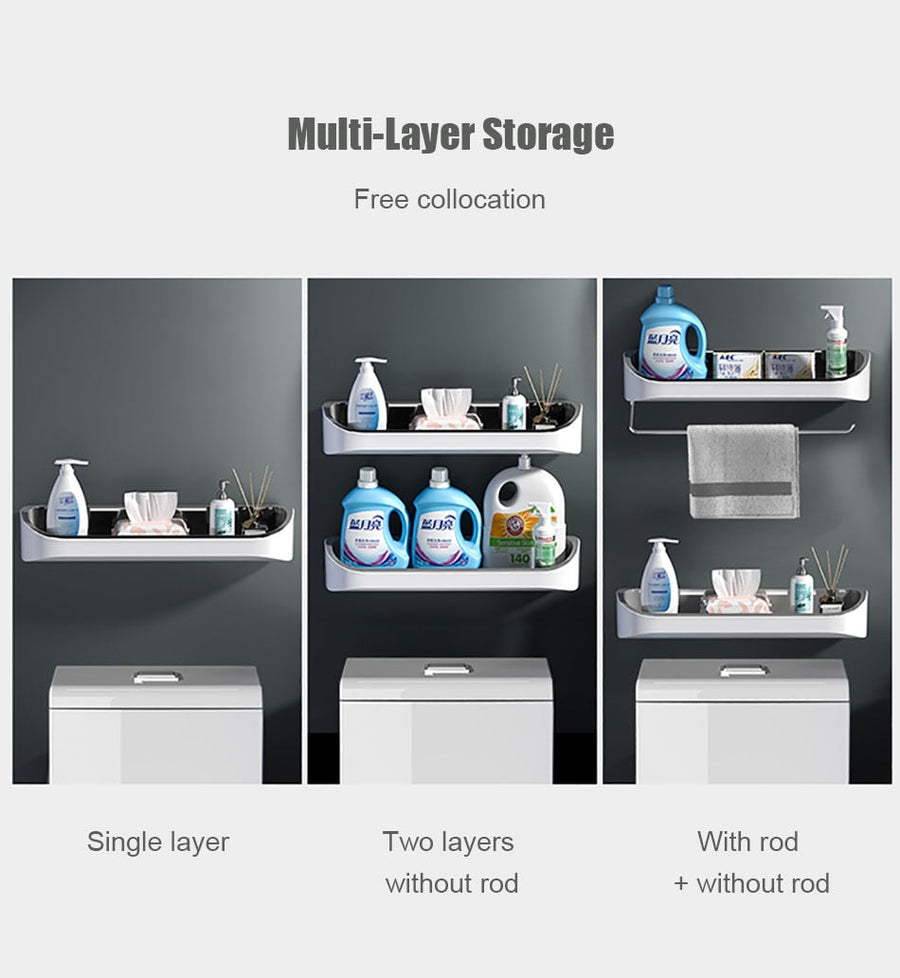 Wall Mounted Storage Master Bathroom Shelf - Image 3