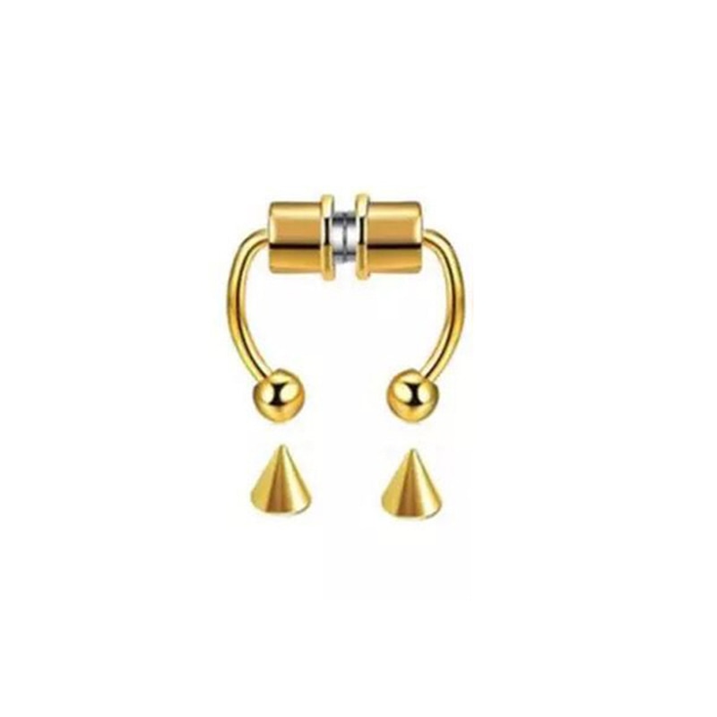 Stainless Steel Magnetic Fake Nose Piercing - Image 4