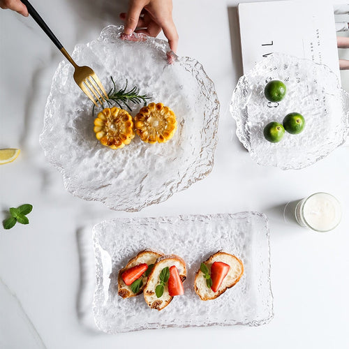 Nordic Frozen Style Glass Plates - Image 0
