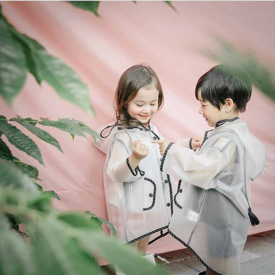 Cute Transparent Waterproof Kids Raincoat - Image 3